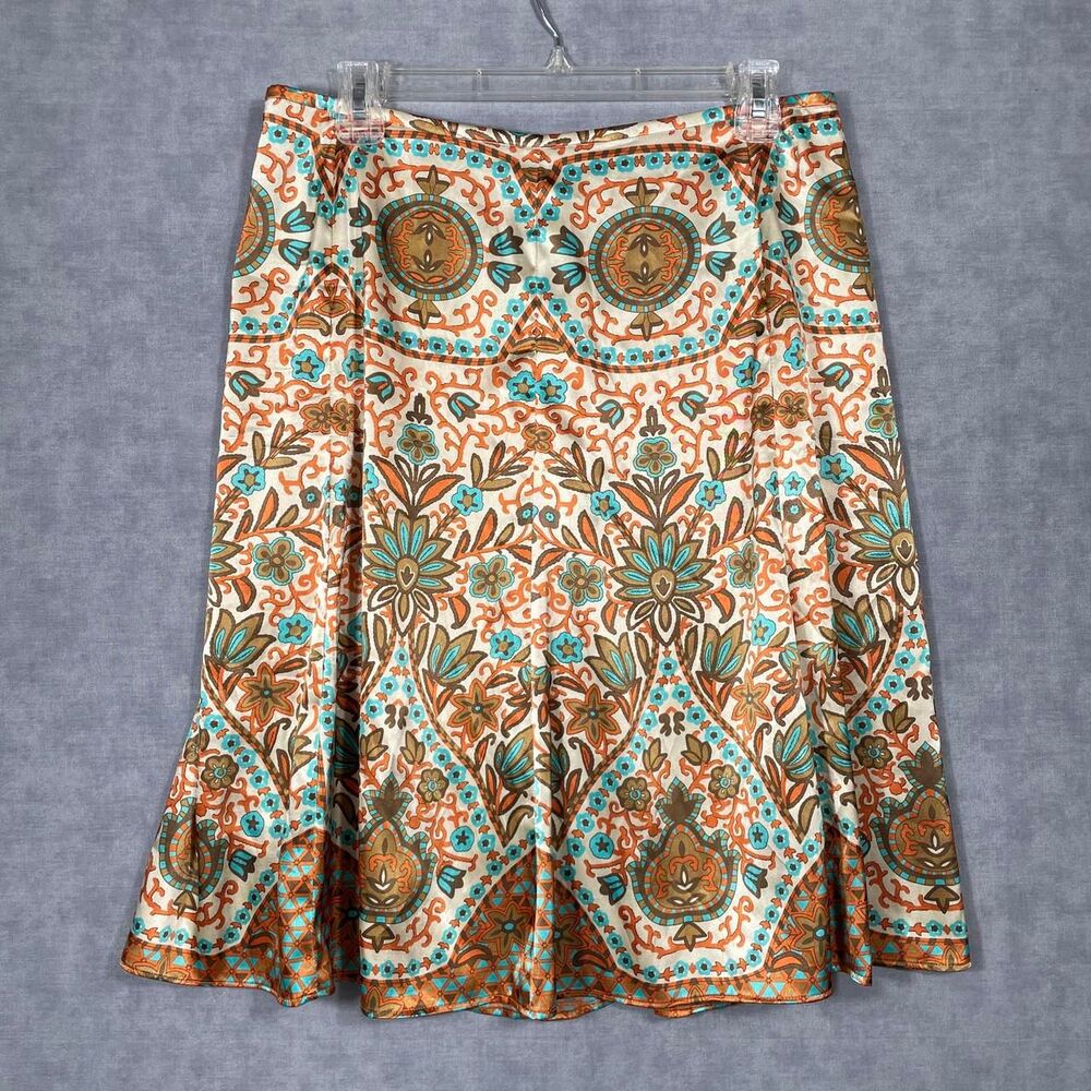Floral midi skirt